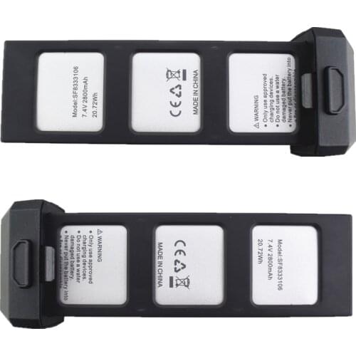 2Pcs/Sets 7.4V 2800mah Lithium Battery for HS720 Folding Brushless Quadcopter Accessories Remote Control UAV Lithium Battery