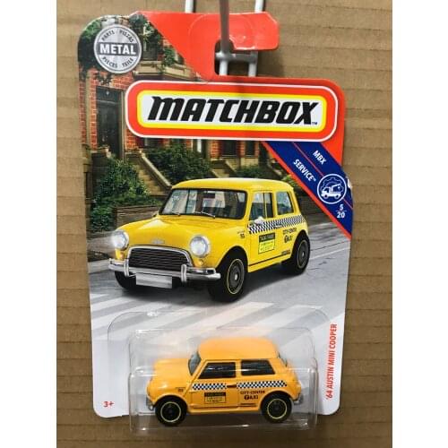 Matchbox cars 1/54 64 Austin Mini Cooper Taxi Collector edition metal cars collect childrens toy gifts