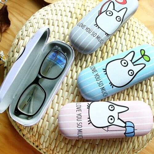 Cartoon Totoro design Sunglasses Hard leather glasses Case cute Protector Sunglasses Box eyewear cases optical accessories