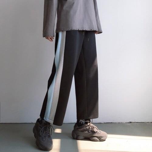 2020 Mens Fashion Trend Cargo Casual Pants Black/grey/blue Color Loose Printing Trousers Streetwear Sweatpants Plus Size M-2XL