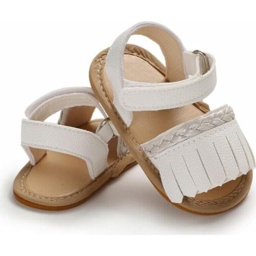 Baby Girls Shoes Toddler Booties Infant Kids Sandals Newborn PU Crib Shoes Soft Sole Prewalker Tassel Anti-slip Booties