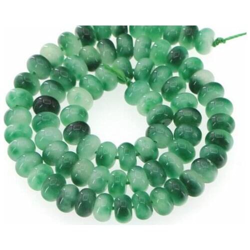 NEW 5x8mm blue Brazilian new Faceted Gem Abacus Beads Necklace 18"AAA