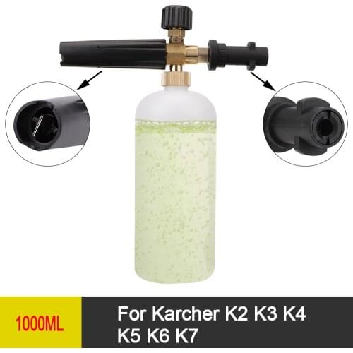 LEEPEE Car Soap Foam Generator Snow foam lance 1L High Pressure Washer For Karcher K2 K3 K4 K5 K6 K7 Adjustable Sprayer Nozzle