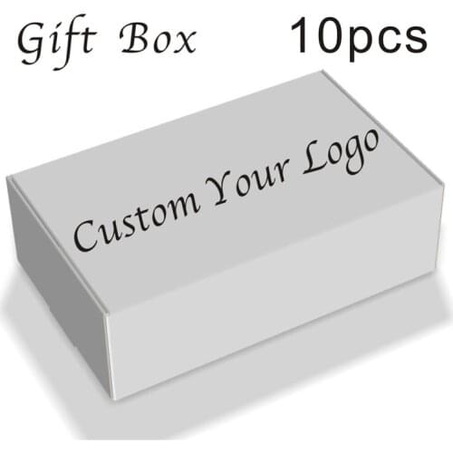 10PCS/Lot 11.5x7x3.5cm Custom Logo Gift Boxes Candy Person Packing Box Kraft Handmade Packaging Box For Wedding Party Favor