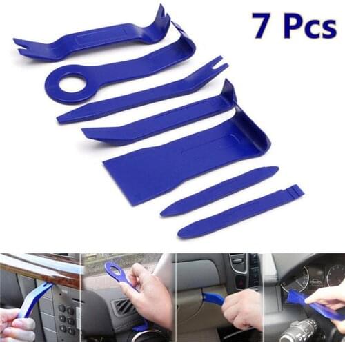 Portable Car Dash Moulding Car Door Clip Panel DVD Audio Disassembly Tools Audio Repair Tool Car Audio Removal Tools 7Pcs/Set