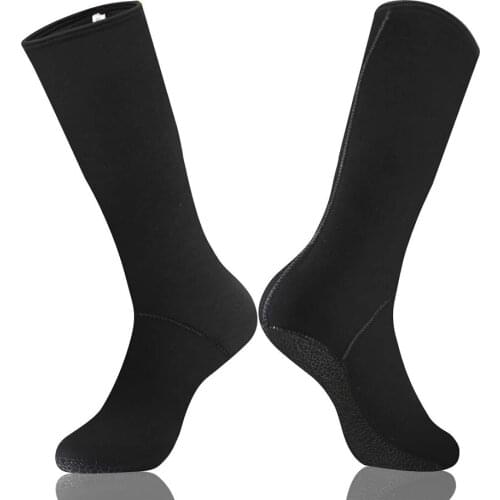 SANLIKE Complete Waterproof Socks Ventilation Neoprene Socks Boots for Diving Skiing Surfing Fishing Black