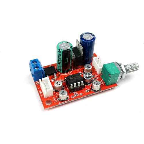 SOTAMIA NE5532 AD828 Op Amp Preamplifier Amplifier Board Volume Tone EQ Control Volume Potentiometer Single Power Supply