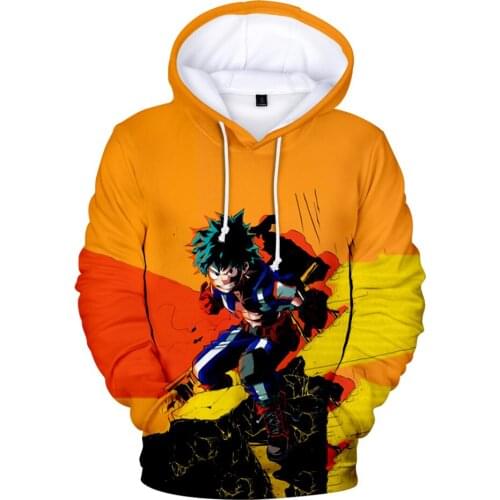 Creative Design New 3D Anime Hoodies MY HERO ONES JUSTICE Hoodie 3D Caroon Children Hooded Hip Hop Kpop boys/girls Sweatshirts