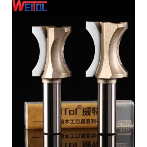 Weitol 1 piece FLAT BOTTOM ARC TYPE Endmill woodworking engraving cutter tools CNC router bits Board trimming Arc trimming