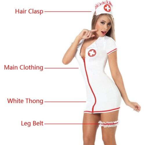 Meihuida Women Nurse Sexy lingerie Cosplay Uniform Costume Complete Outfit Female Erotic Sex Cosplay Costume Sets