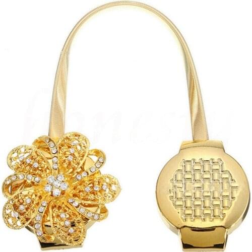 1PC 4 Types Practical Floral Tie Backs Curtain Rope Magnetic Tieback Window Drapery Holdback Decor