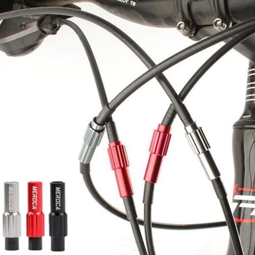 2pcs Micro Adjustable Screws Bike Brake Cable Gear Shift Connector Bicycle Shifter Cable Line Adjust Housing Caps Cycling Parts