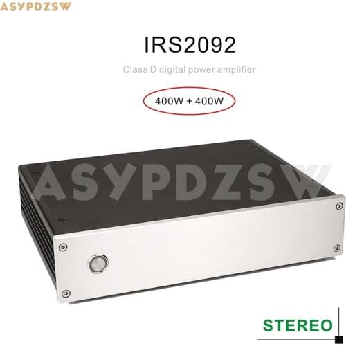 400W+400W Stereo IRS2092+IRFB5615 Class D Pure Digital power amplifier AC 230V input