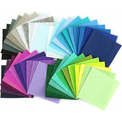 60Pcs/lot 15cm 30cm Cloth Non Woven Felt For DIY Sewing Dolls Crafts Pattern Materials Bundle Home Decor Kindergarten felt