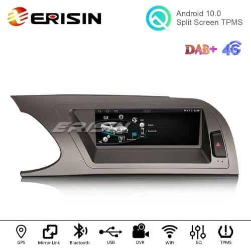 Erisin 2604 8.8" OEM Android 10.0 Car Stereo DAB+ Carplay+ IPS GPS WiFi 4G USB Bluetooth TPMS Navigation for Audi A4 2009-2012