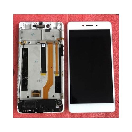 White For Oppo A53 A53M LCD Display + Touch Screen Digitizer Assembly Replacement Parts With Frame