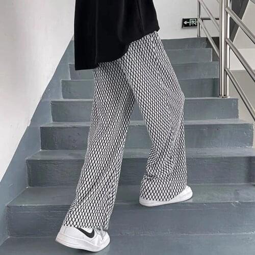 Hip Hop Loose Wide Leg Pants for Women Vintage Korean Fashion Harajuku Cargo Pants High Waist Ankle-Length Trousers Pants