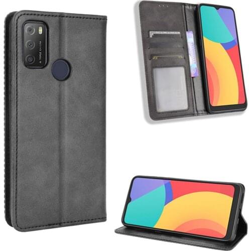 For Alcatel 1S 2021 Case Luxury Flip PU Leather Wallet Magnetic Adsorption Case For Alcatel 3L 2021 1 S 3 L Alcatel1S Phone Bags