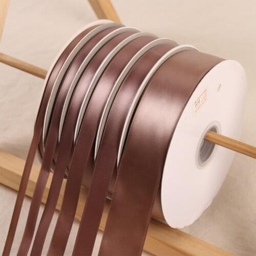 Ginger Snap Color 100 Yards/Roll Polyester Ribbon Satin Ribbon Wedding Christmas Decoration Cake Gift Box Wrap DIY Accessories