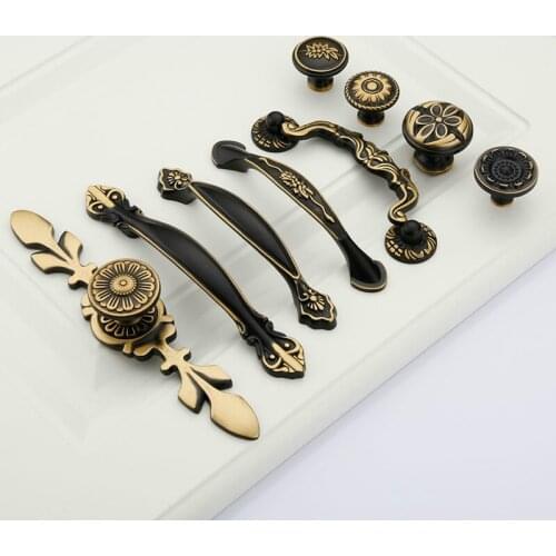 JD Shoe Cabinet Knob Furniture Handle Brass Copper Chinese Solid Pure Vintage 96mm Thick Kitchen