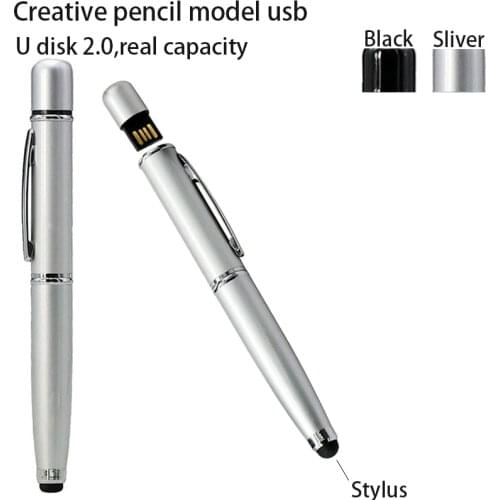 Pencil USB Flash Drive U Disk Pen Stylus Pen Fashion Ballpoint Pen Drive Memory Cards 8GB 16GB PenDrive 32GB USB Flash Drive 64G