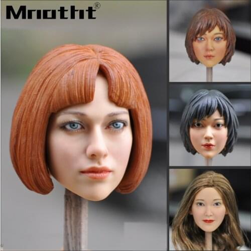 1/6 Scale Female Soldier Head Sculpt KUMIK 18-12 KM18-3 KM048-A Head Model for 12inch Action Figure Toys m3 Collections
