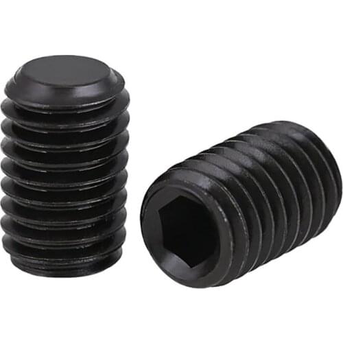 Hex Socket Set Screw Carbon Steel Grub Screw Grade 12.9 Black Color M3 M4 M5 M6 M8 M10