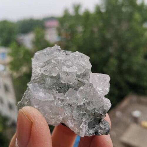 Natural rough Apophyllite stone raw crystal rock Stone specimen for Collection