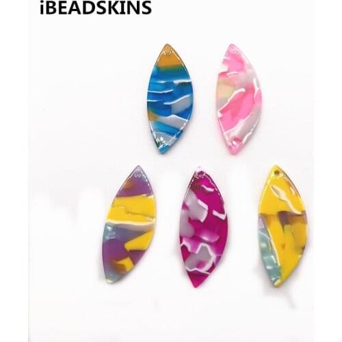 New arrival! 39x16mm 50pcs/lot acetic acid oval-shape charms for earrings accessories/Earring parts Jewelry Findings making