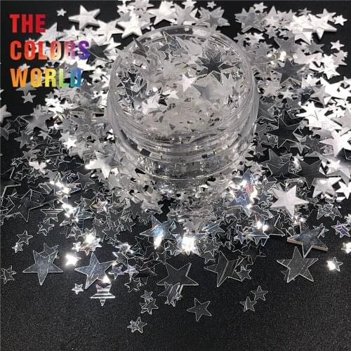 TCT-337 Star Mix Iridescent Rainbow Nail Glitter Nail Art Decoration Body Art Henna Tattoo Makeup Tumblers Craft Accessoires