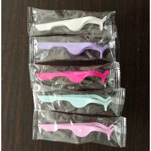 False Eyelash Tweezers Fake Eye Lash Applicator Eyelash Extension Curler Nipper Auxiliary Clip Clamp Makeup Forceps Tools