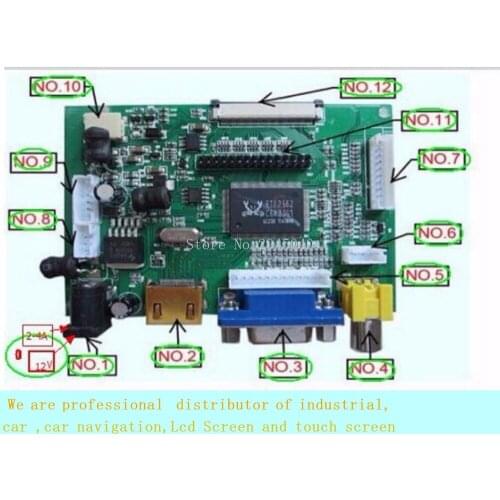 Free shipping HDMI VGA 2AV 50PIN TTL LVDS Controller Board Module Monitor Kit for Raspberry PI LCD AT070TN92 7dd1+1 FPC Panel fr