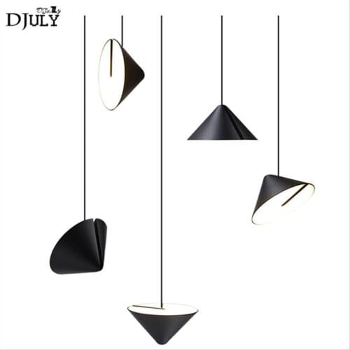 Postmodern Angle adjustable metal pendant lights for clothing store coffee store hanging lamp living room led lighting fixtures
