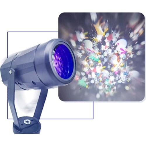16 Pictures Christmas Projector Funny Projection Lamp Automatical Rotating Night Light Xmas Home Decor Stage Effect Indoor Light