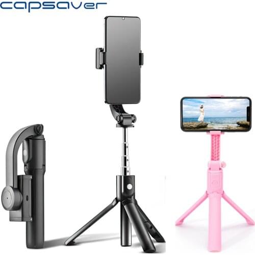 Capsaver Handheld Gimbal Smart Racket Stabilizer for Phone with Remote Control Multi Use Vlog Youtube Live Bluetooth Foldable