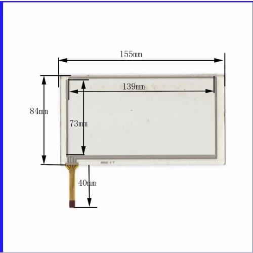 XWT528 155*84 6.2inch 4 lins Touch Screen For GPS CAR 155mm*84mm sensor glass Industrial application thiss compatible