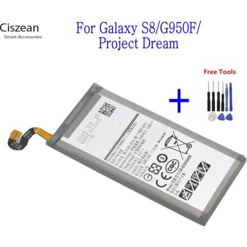 1x 3000mAh EB-BG950ABE Replacement Li-Polymer Battery For For Samsung Galaxy S8 G950 G950F G950A G950T G955S G950P G950U + Tools