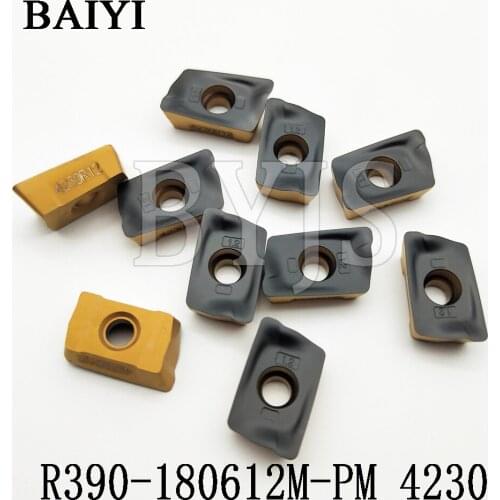 10pcs R390-180612M PM 4230 inserts for carbide milling cutter grinding, cutting tools