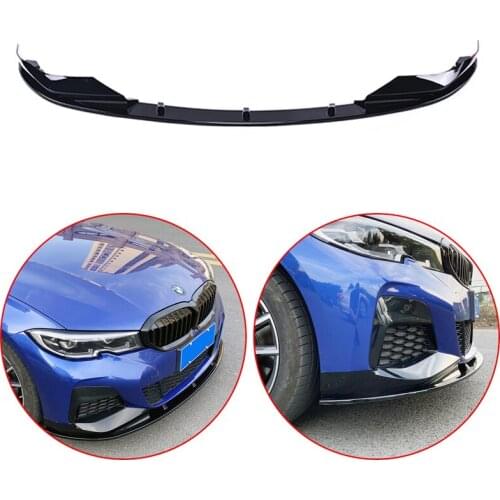 High Quality ABS Front Bumper Lip For BMW 3 Series Saloon G20 320i 325i 330i 360i 2019 2020 Diffuser Spoiler Protector Cover