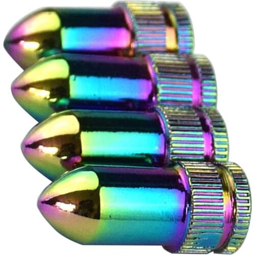 4x Multicolor Car Truck Bicycle Wheel Tire Valve Stem Anti Dust Covers