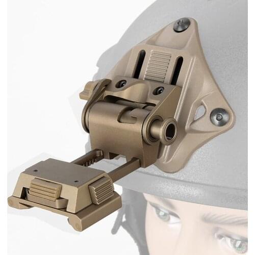 PPT Helmet Mount Aluminum Helmet Adapter Helmet Bracket with Permanent VAS Shroud For Night Vision Scope PP24-0190