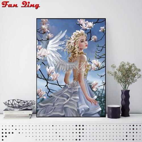 Diamond Embroidery Portrait DIY Diamond Painting Abstract art flower woman Full Square round Drill Home Decor Rhinestone mosaic