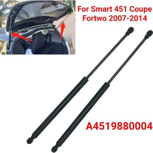 A4519880004 Car Rear Trunk Tailgate Boot Gas Shock Strut Damper Lift Support Hydraulic Rod for Smart 451 Coupe Fortwo 2007-2014
