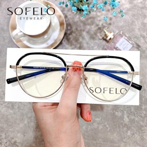 Aviation Optical Prescription Glasses Women Bifocal Progressive Eyeglasses Women Custom Multifocal Hyperopia Spectacles Brand