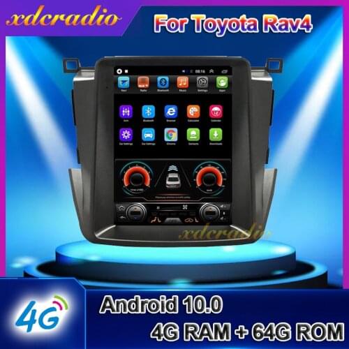 KiriNavi 10.4 Inch Vertical Screen Android 10.0 Car Multimedia Player For Toyota Rav4 Car Radio GPS Navigation Stereo 2013-2018