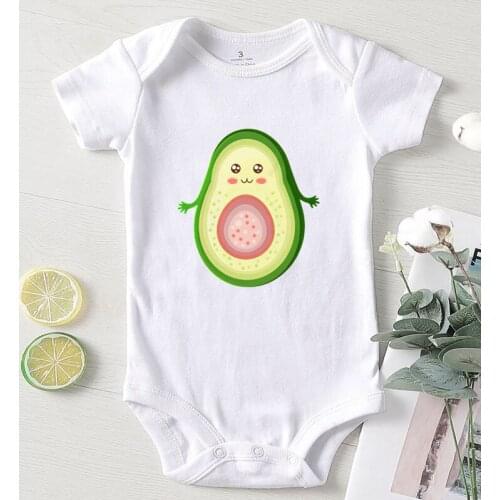 Bodysuit for Babies Avocado Printed Toddler Girl Winter Jumpsuits Cotton Newborn Baby Onesies Boy Clothing Baby Shower Gifts