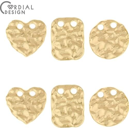 Cordial Design 100Pcs Jewelry Accessories/DIY Making/Charms/Geometry Coin Shape/Pendant/Hand Made/Jewelry Findings & Components