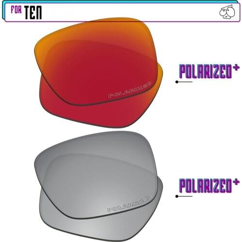 EZReplace Polarized Replacement Lenses for - Oakley Ten Sunglasses - Sir P Plus-RedP Plus