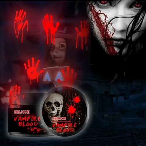 Halloween Blood Stains Makeup Blood Cream Stage Performance Blood Stains Luminous Horror Atmosphere Wall Sticker Home Decoration