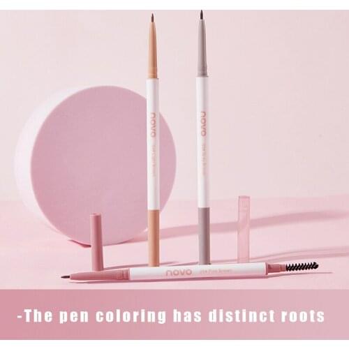 5 Colors Extremely Fine Eyebrow Pencil Natural Waterproof Double Ended Rotatable Brow Enhancers Eye Makeup Cosmetic TSLM1